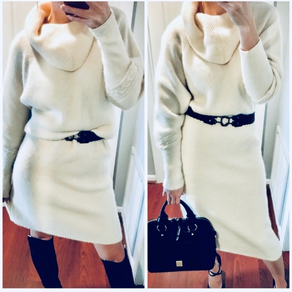 {{Sold}}Vintage Lambswool & Angora sweater dress - Picture 2 of 8